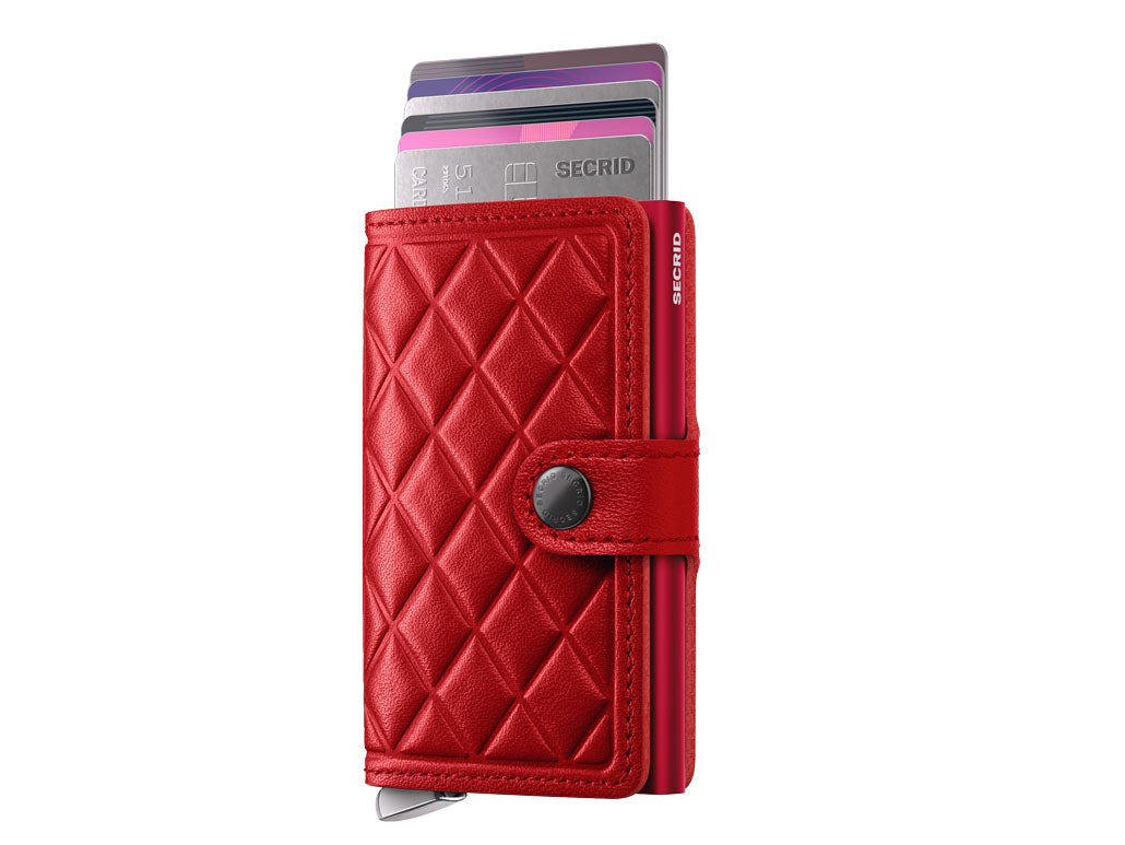 Secrid Miniwallet Emboss Diamond – luksuzni novčanik od ovčje kože s dijamantnim reljefom i RFID zaštitom