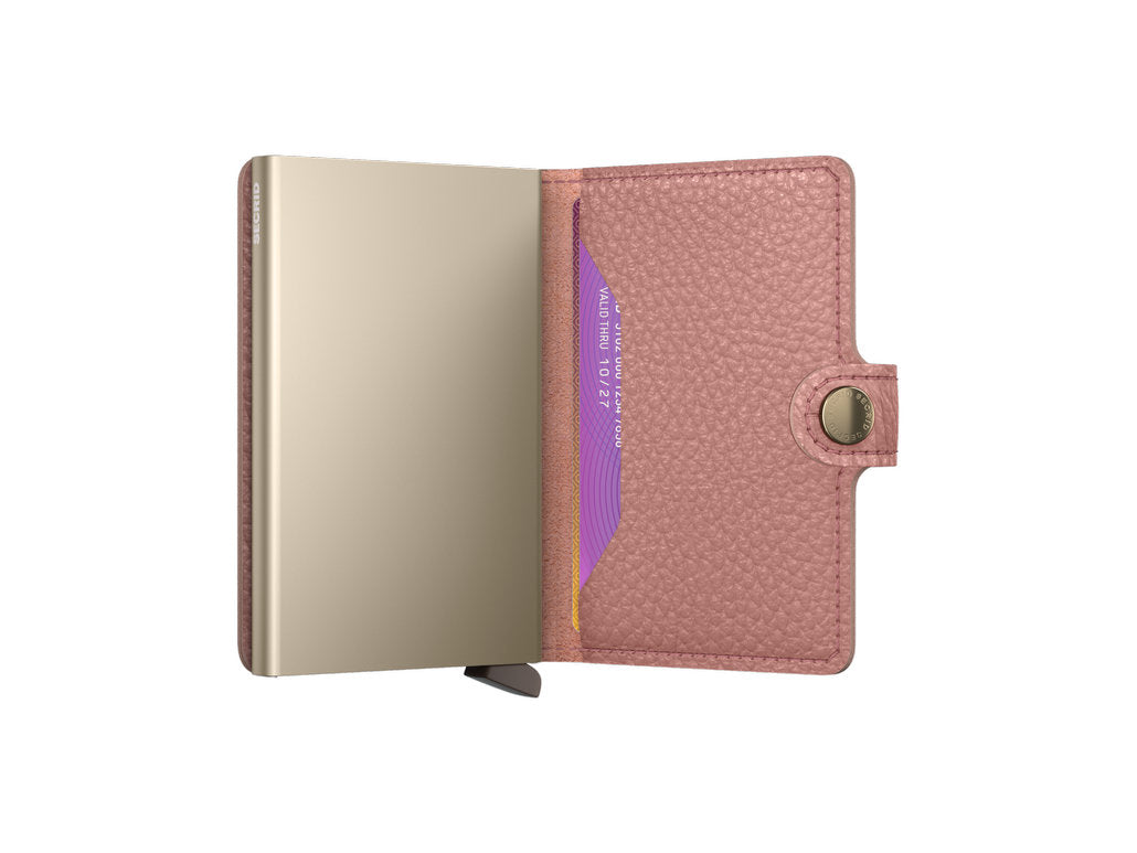 Secrid Miniwallet Pebble Rose – otvoreni novčanik s karticama