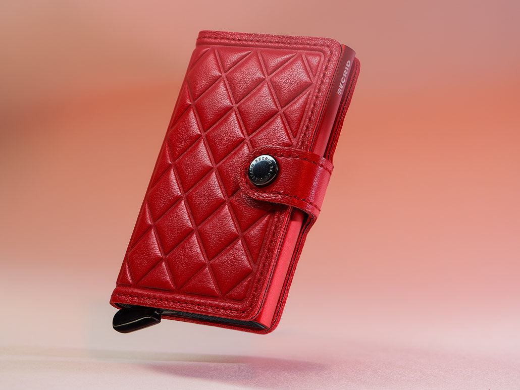 Secrid Miniwallet Emboss Diamond – luksuzni novčanik od ovčje kože s dijamantnim reljefom i RFID zaštitom