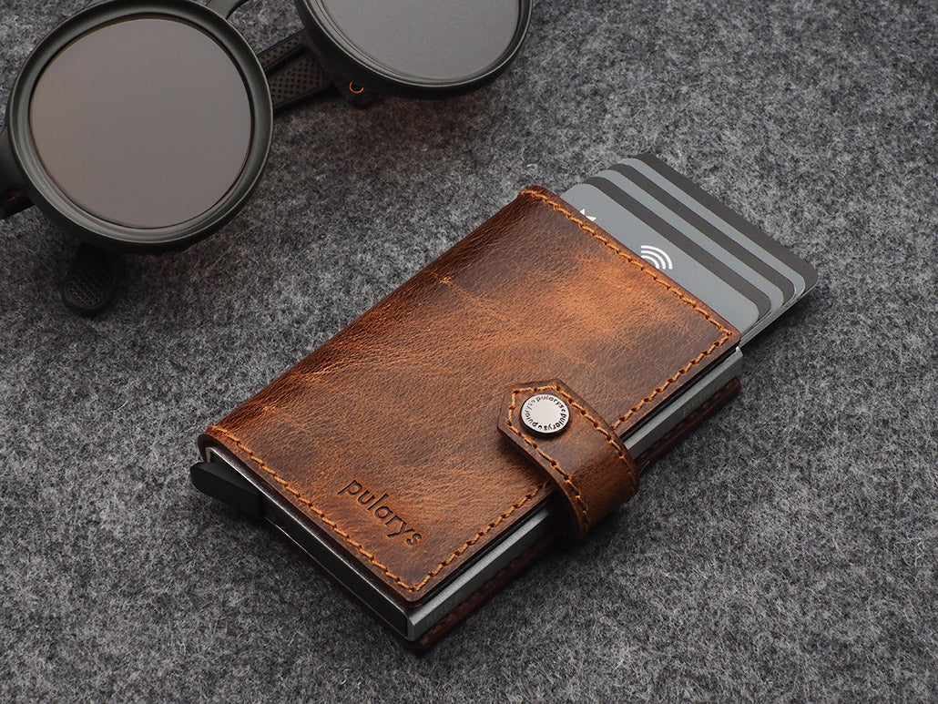 Pularys Easy Wallet - Vintage Saddle koža