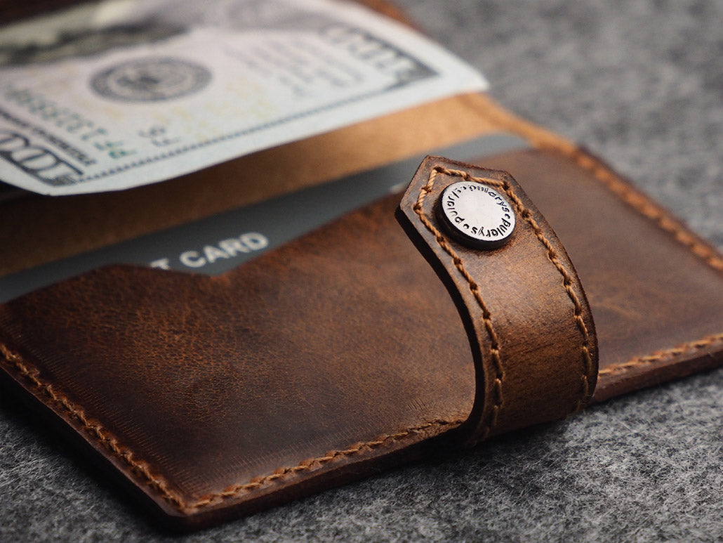 Pularys Easy Wallet - Vintage Saddle koža