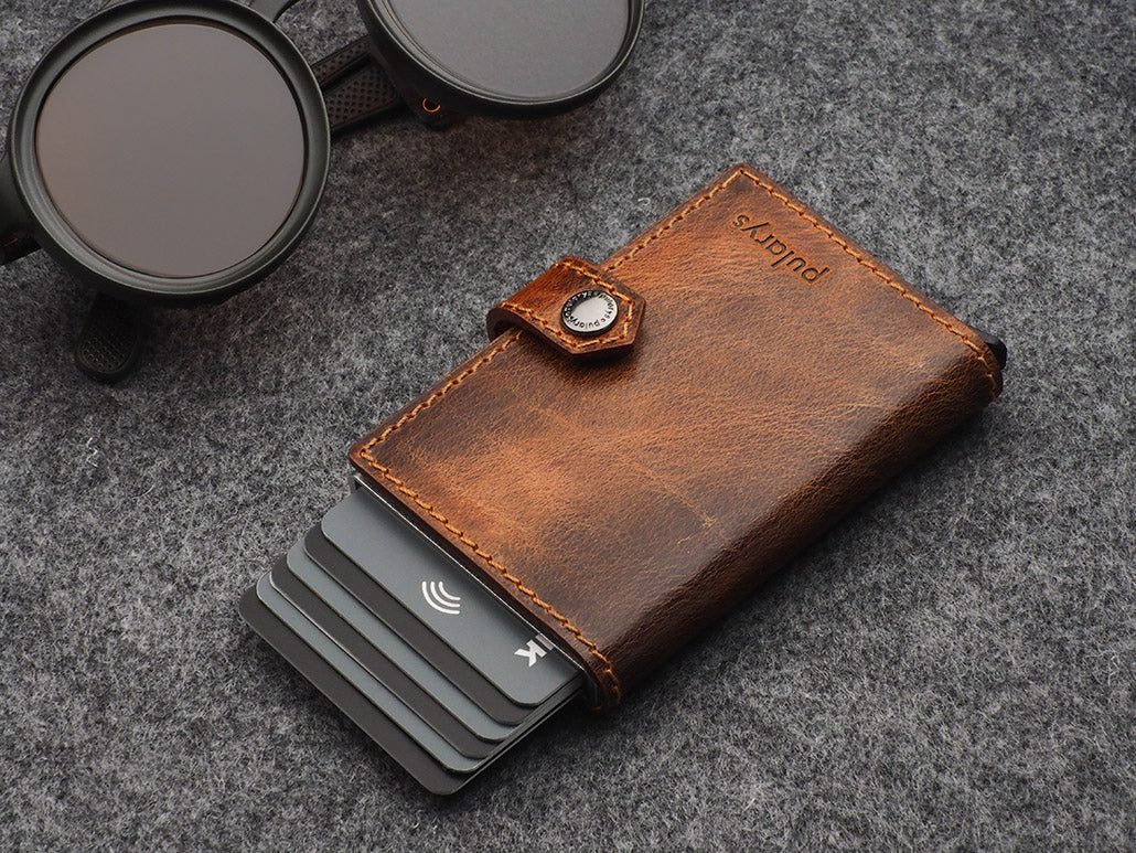 Pularys Easy Wallet - Vintage Saddle koža