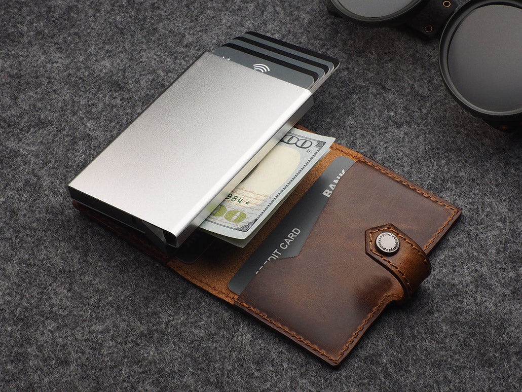 Pularys Easy Wallet - Vintage Saddle koža