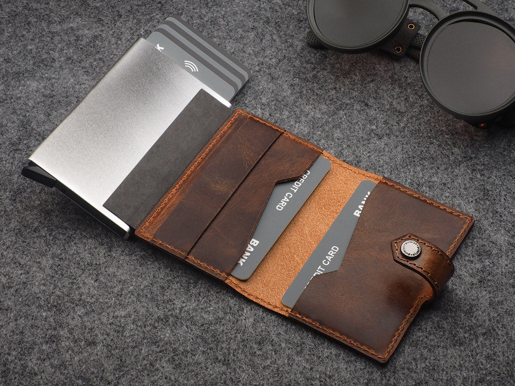 Pularys Easy Wallet - Vintage Saddle koža