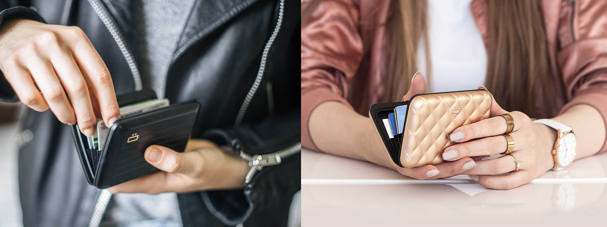 Ogon Design metalni novčanici – muški i ženski modeli s aluminijskim kućištem i RFID zaštitom