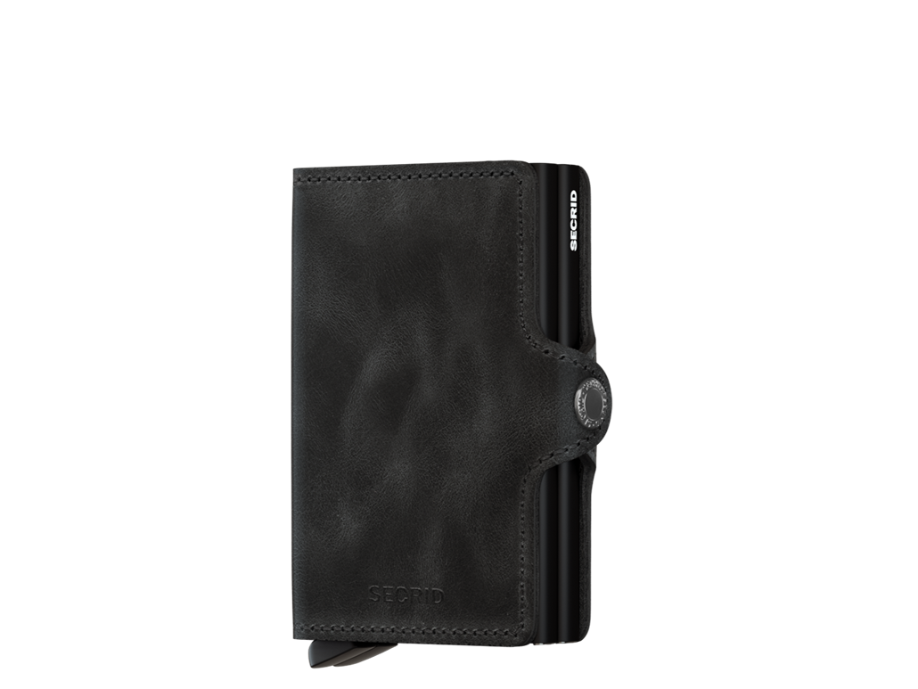 Secrid Twinwallet Vintage kožni RFID novčanik s dva Cardprotectora crna