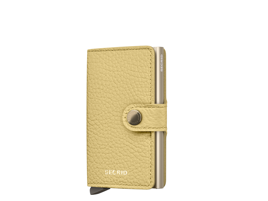 Secrid Miniwallet Pebble Butter Yellow – minimalistički dizajn u nježno žutoj boji