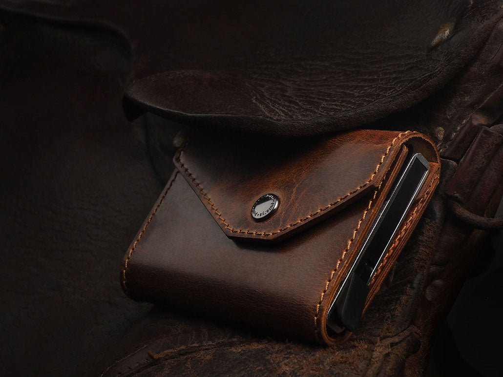Pularys Porter GO novčanik – Vintage Saddle koža, boja konjak, s pretincem za kovanice